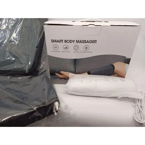 Air Compression Massager Circulation Calf Knee Arm Body Wraps Pair Heat - Picture 4 of 7